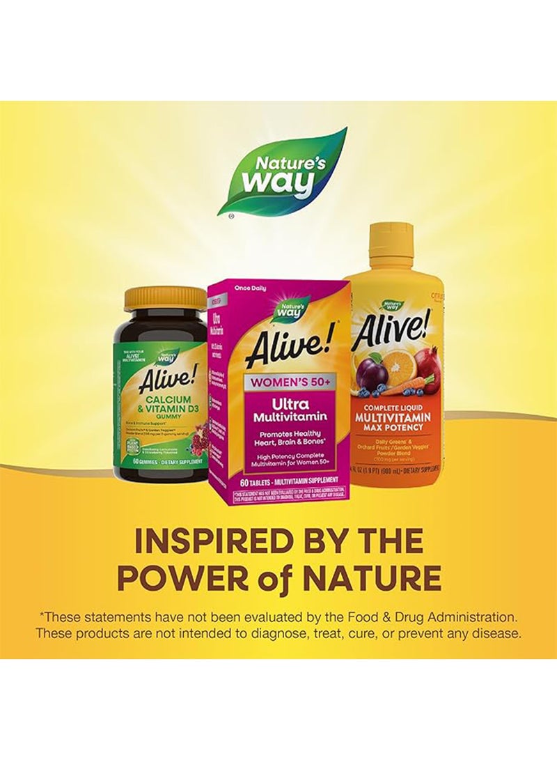 Alive! Once Daily Women's 50+ Ultra Potency - 60 Tablets