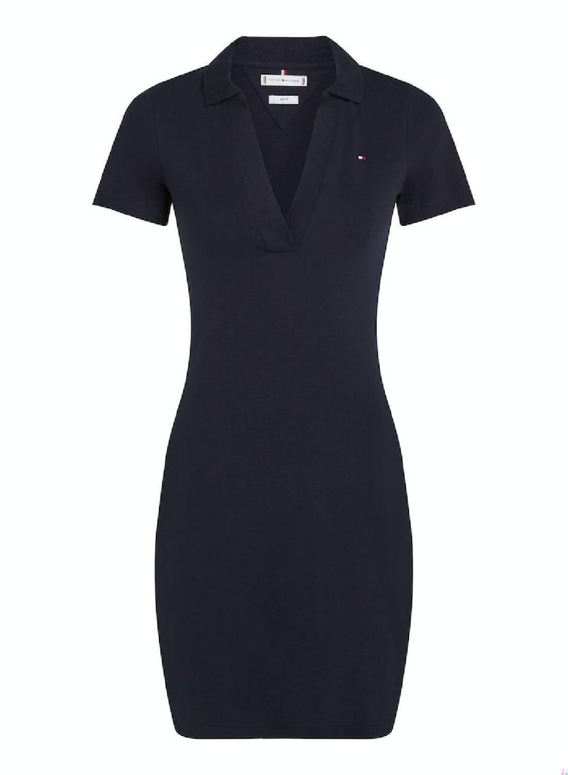 Navy Knit Dress