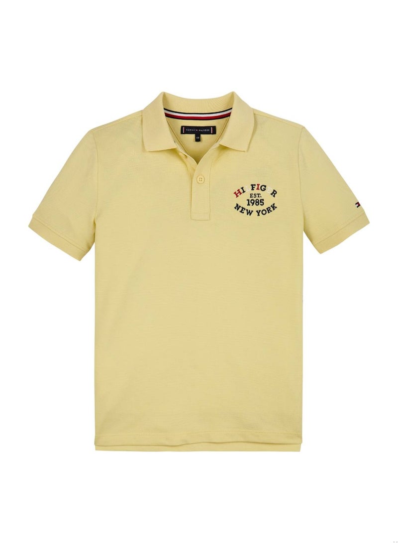 Boys' Monotype Regular Polo - Cotton, Yellow