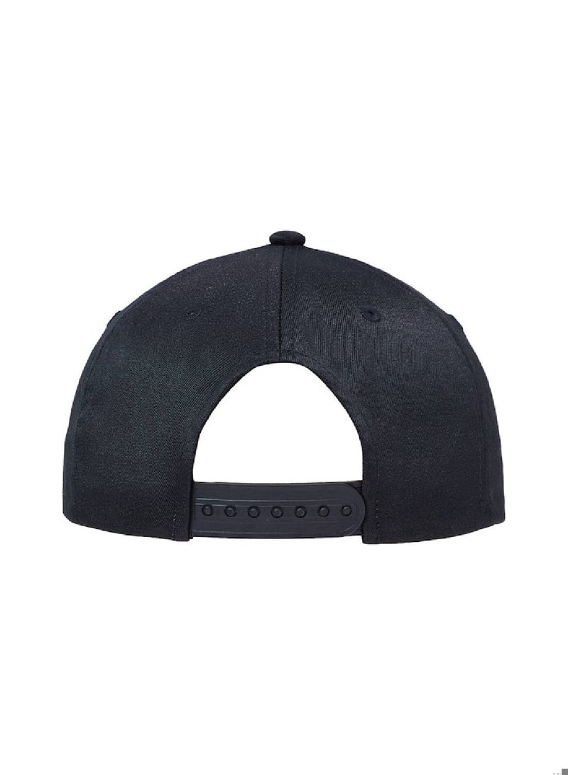 Men's Mono Logo Print Cap - Polyester, Black