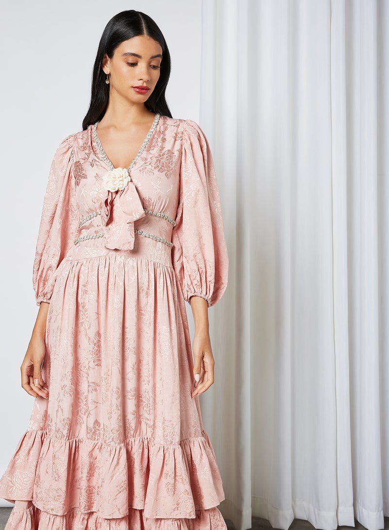 Wine and Dine Maxi Dress Pink