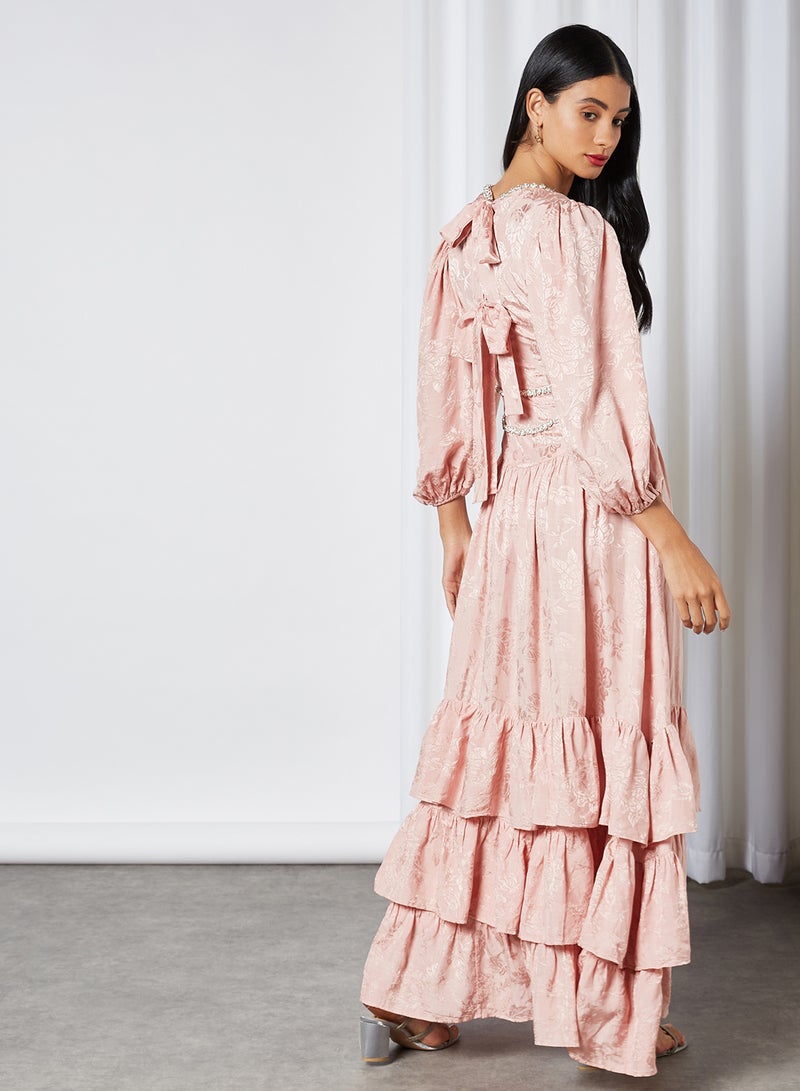 Wine and Dine Maxi Dress Pink