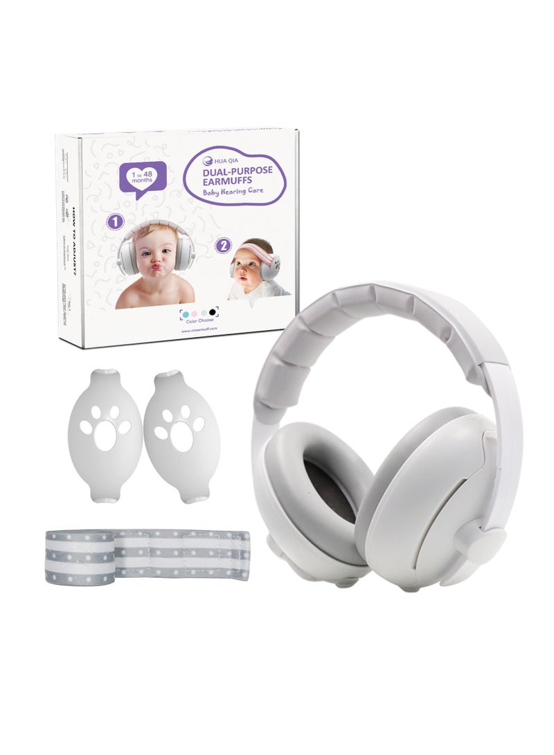 Baby Earmuffs Dual-purpose Head-mounted Noise-proof Sleeping Children's Outdoor Noise Reduction Earmuffs