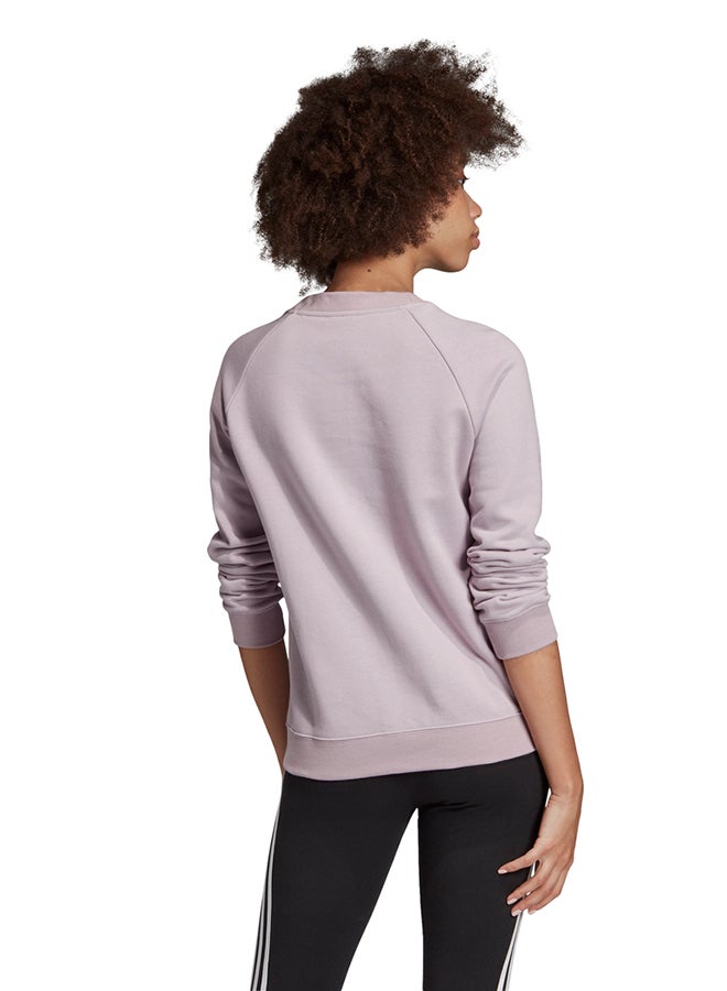 Trefoil Sweatshirt Purple