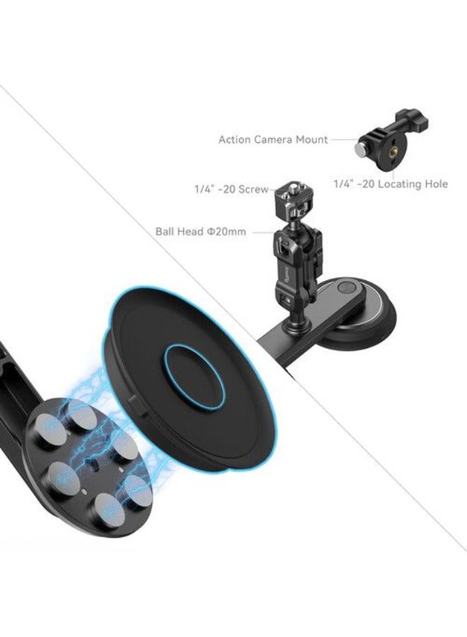 SmallRig Dual Magnetic Suction Cup With Magic Arm Mounting Support Kit For Action Cameras