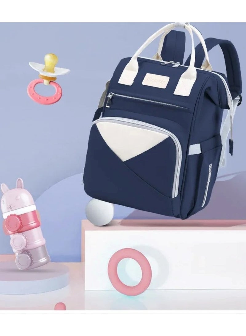 Blue Mum's Baby Travel Backpack