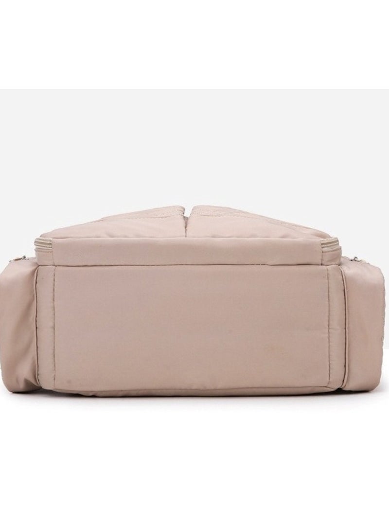 Stylish Khaki Large Capacity Baby Travel Bag for Mums