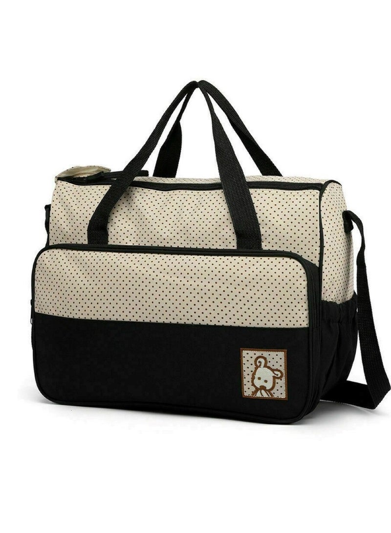 Chic Baby Diaper Bag Set All-in-One Travel Solution for Baby Needs Black