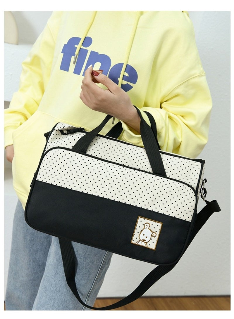 Chic Baby Diaper Bag Set All-in-One Travel Solution for Baby Needs Black