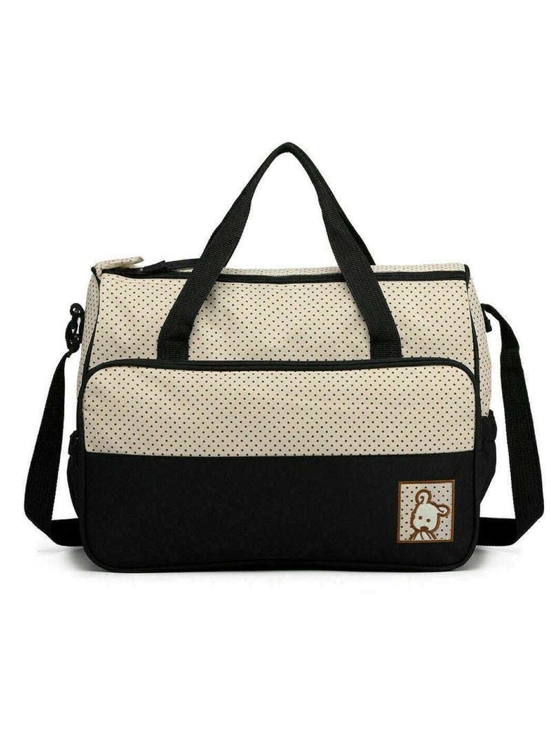 Chic Baby Diaper Bag Set All-in-One Travel Solution for Baby Needs Black