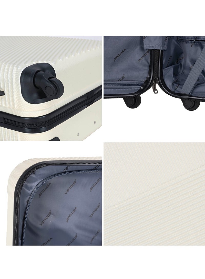 Set of 4 ABS Trolley Luggage With Number Lock 20,24,28,32 Inches