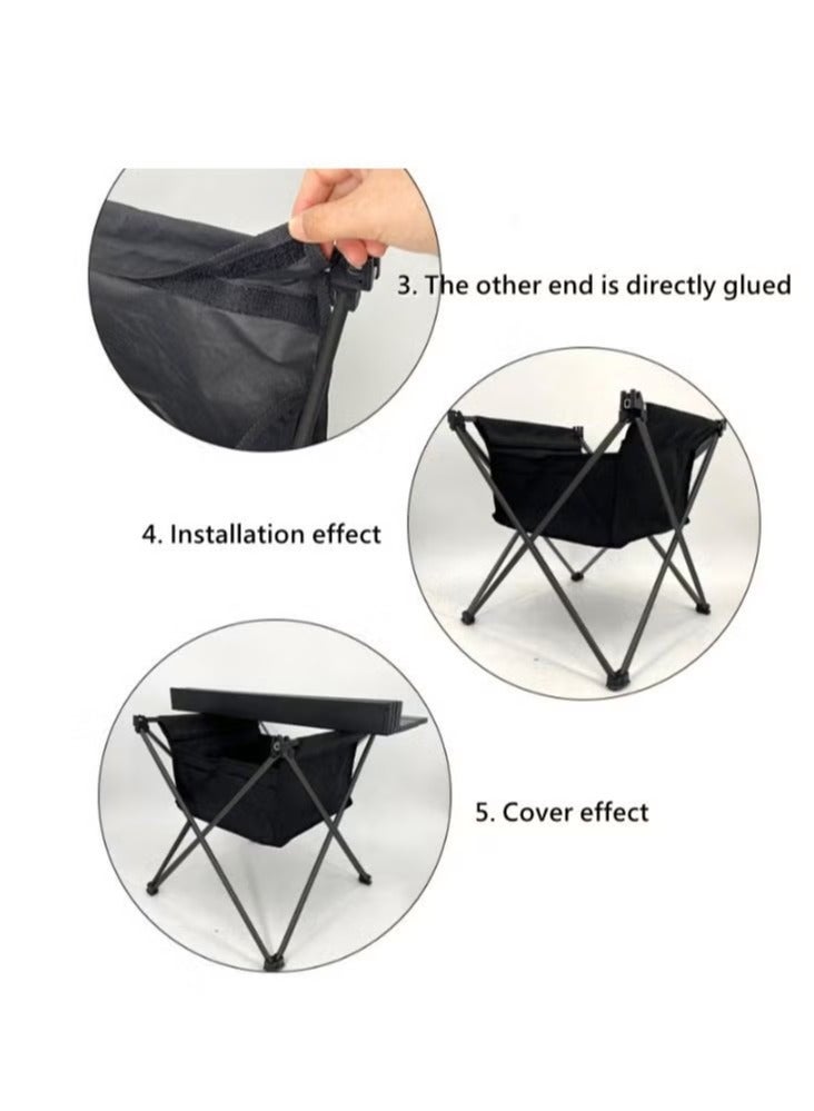 Folding Camping Table Ultralight Aluminum Travel Table with Storage Pocket Bag Roll Up Compact Backpacking Table Collapsible Side Table Beach Desk Large Portable BBQ Table for Outdoor Picnic Backyard