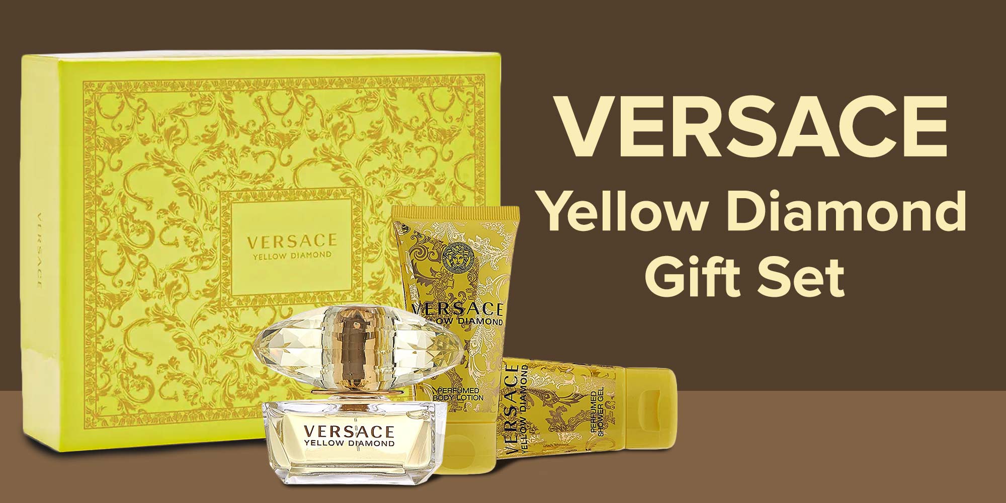 Yellow Diamond Gift Set (EDT 50ml, Shower Gel 50ml & Body Lotion 50ml)