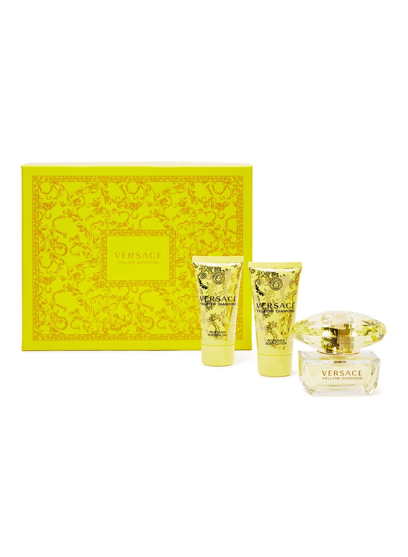 Yellow Diamond Gift Set (EDT 50ml, Shower Gel 50ml & Body Lotion 50ml)