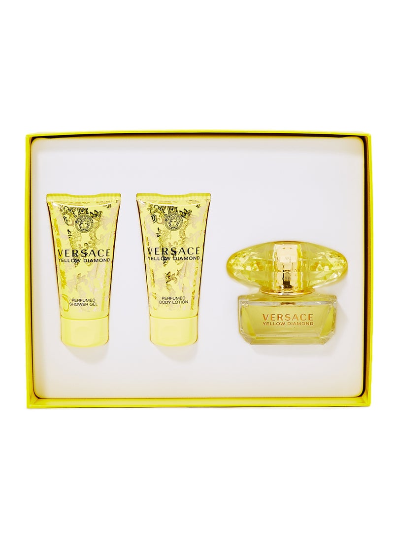 Yellow Diamond Gift Set (EDT 50ml, Shower Gel 50ml & Body Lotion 50ml)