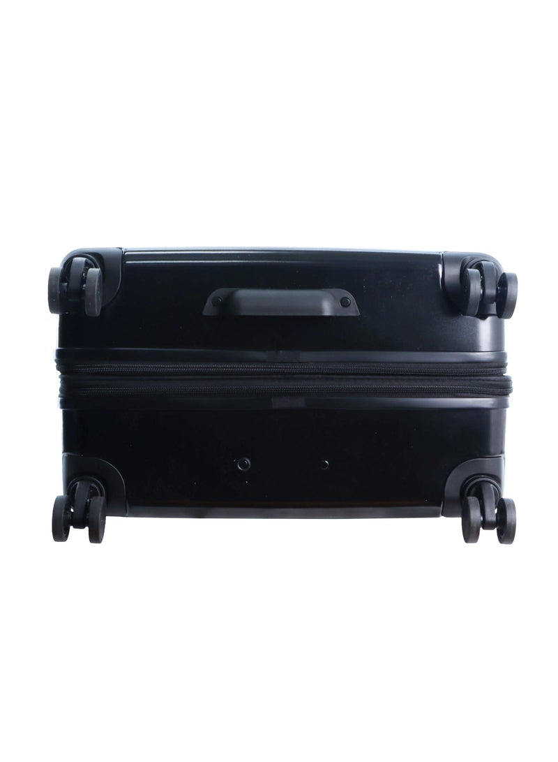 Discovery Stone ABS Hard Shell Suitcase Set Black, Durable Lightweight Travel Luggage, 4 Double Wheel 3pcs Trolley Bag with TSA Combination Lock (20+24+28 Inch).
