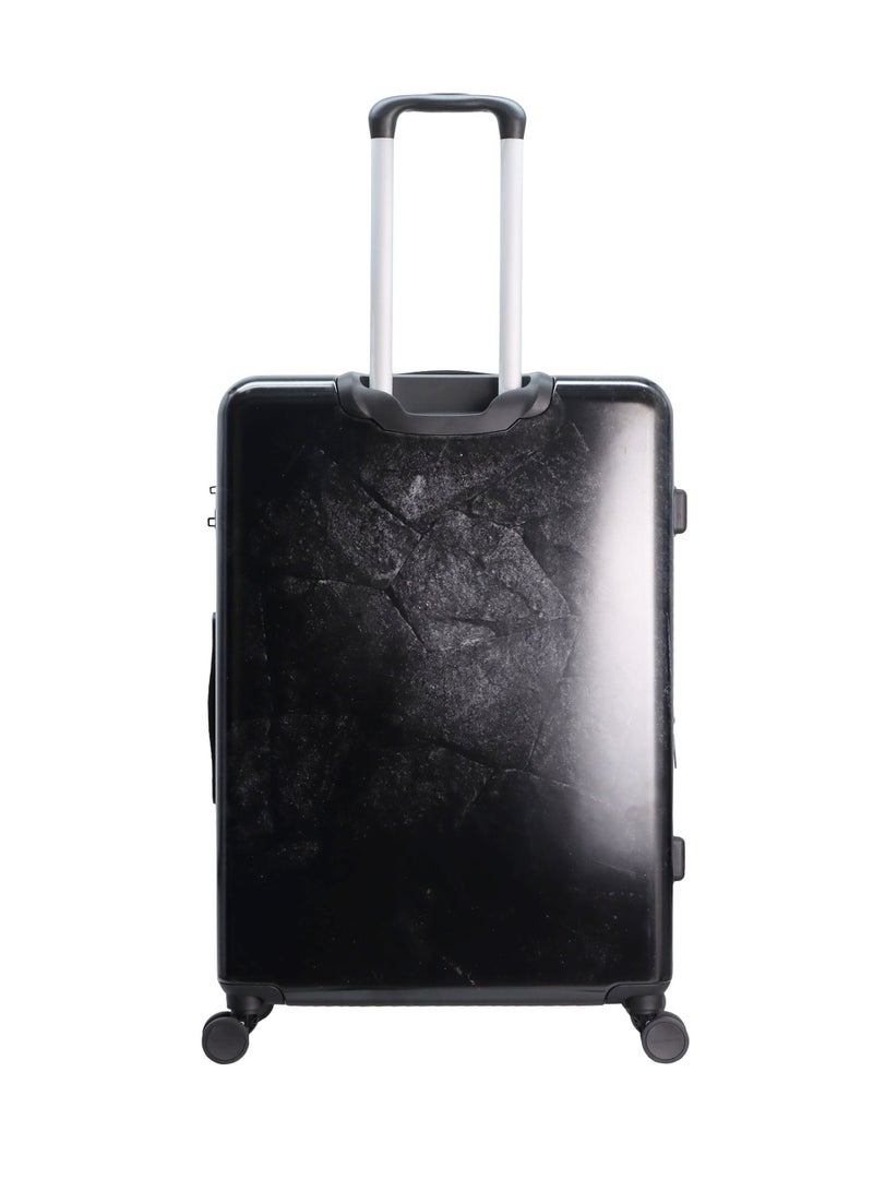 Discovery Stone ABS Hard Shell Suitcase Set Black, Durable Lightweight Travel Luggage, 4 Double Wheel 3pcs Trolley Bag with TSA Combination Lock (20+24+28 Inch).