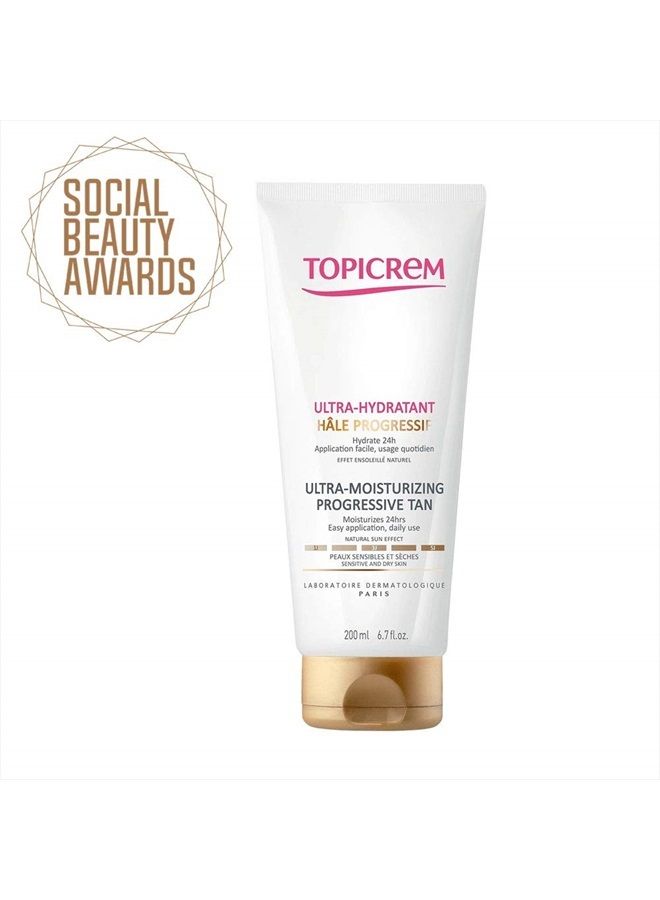 Sensitive Skin Ultra-Moisturizing Progressive Tan 200ml by Topicrem