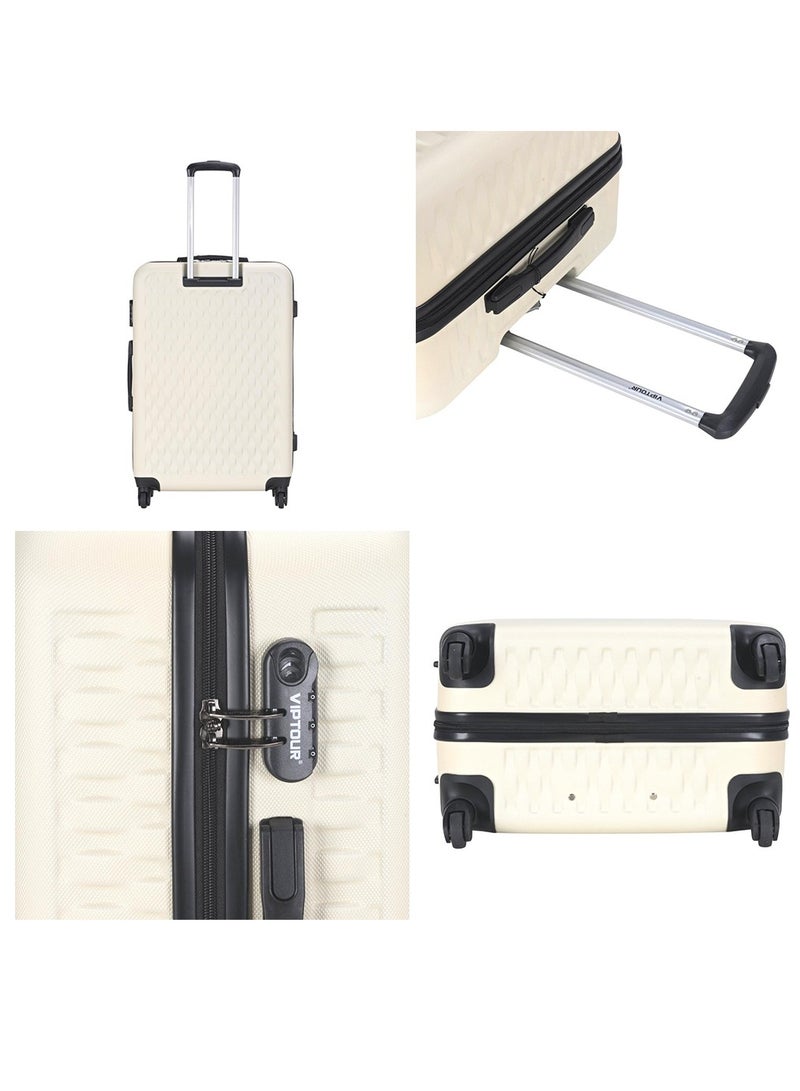 Set of 4 ABS Trolley Luggage With Number Lock 20,24,28,32 Inches