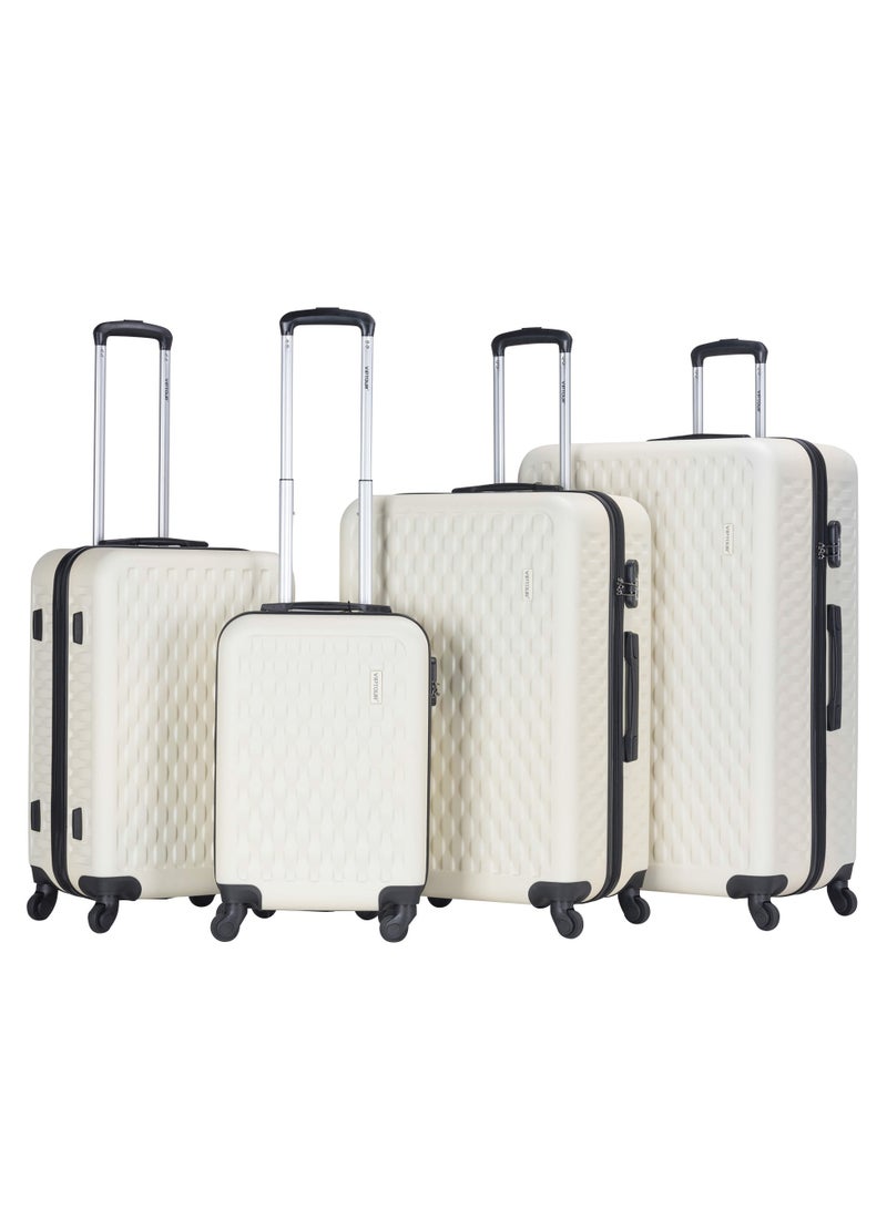 Set of 4 ABS Trolley Luggage With Number Lock 20,24,28,32 Inches