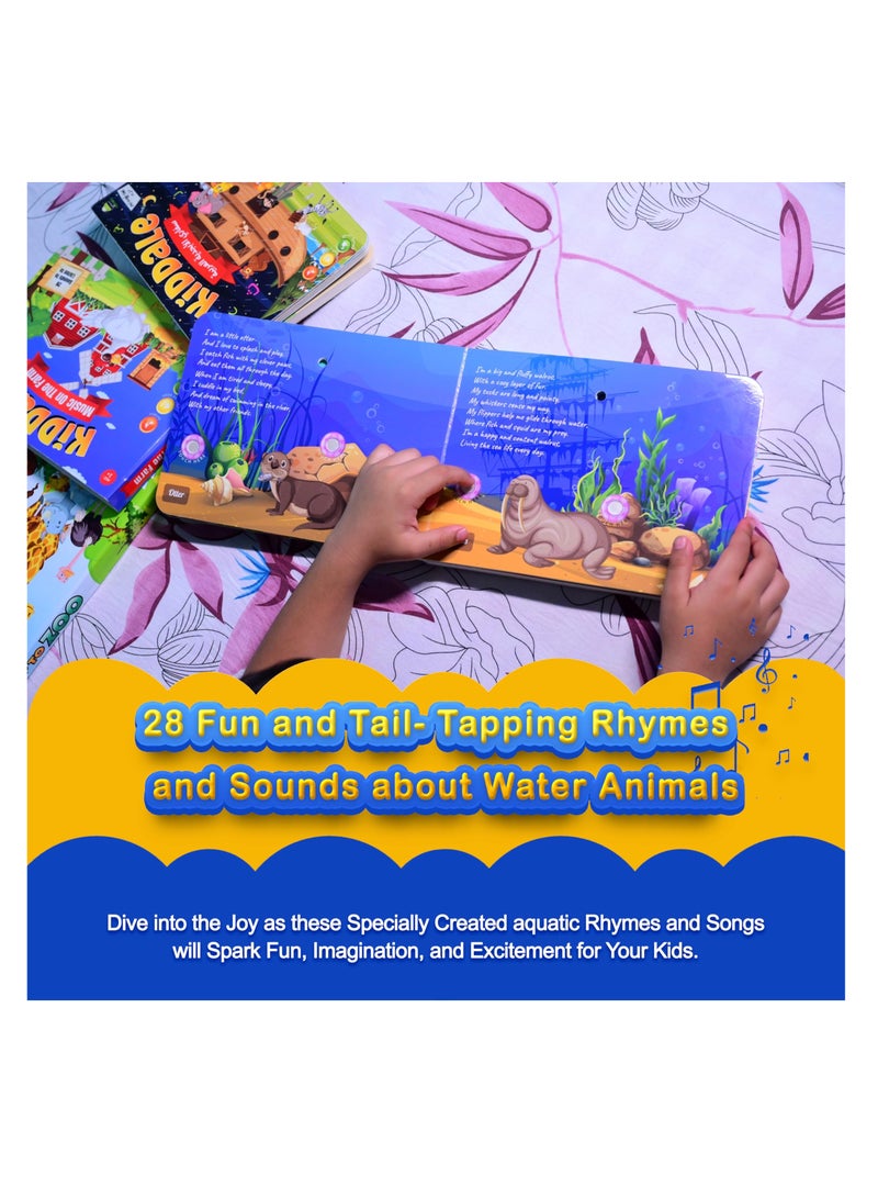 Pack of 3 Musical Rhymes Book|16 Aquatic Nursery Rhymes & 8 each in RHYMES N CHIMES and RHYMES FOR PLAYTIME|28 Sounds each |Interactive Touch n Play Sound Book|Best Gift for 1-3 Years|Sing Along Books