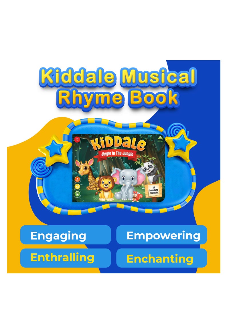 Bundle of 2 Musical Rhymes Books |16 Wild Animal and 8 Classical Nursery Rhymes | 28 Sounds Each | Interactive Touch and Play Sound Books | Ideal Gift for 1-3 Years | Sing-Along Collection