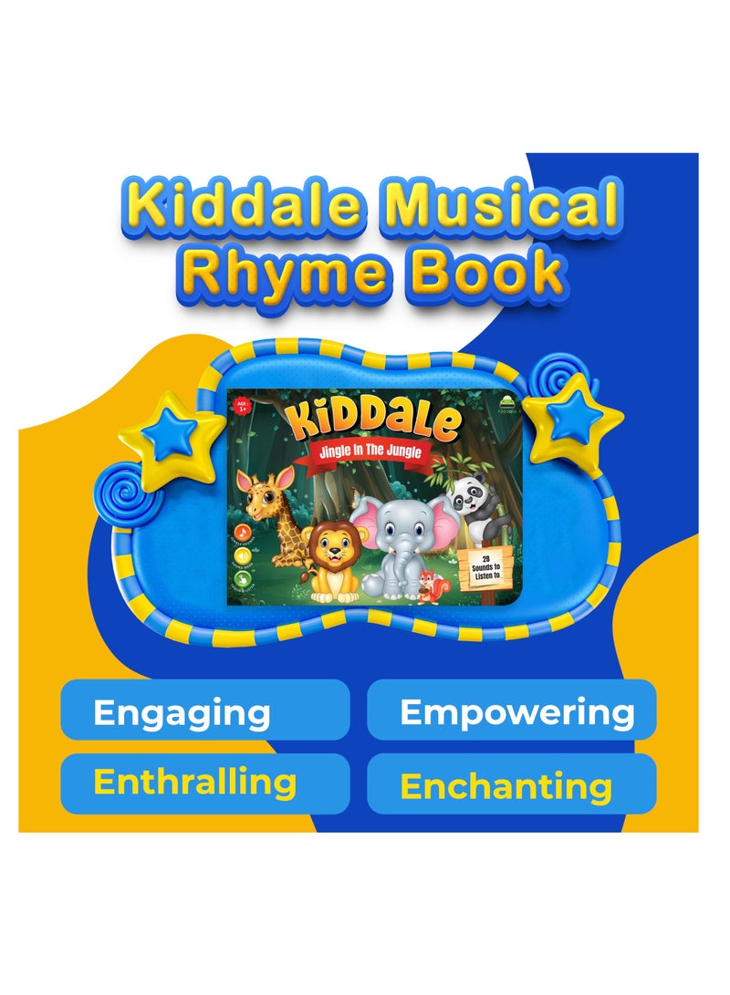 Pack of 3 Musical Classical Nursery Rhymes+Jungle Rhymes+Aquatic Life Rhymes Sound Book for 1+ Year Old|Interactive Touch n Play|Learning & Education for 1-3 Years Old|Sing Along Books