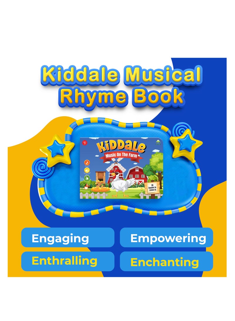 Pack of 2 Musical Rhymes Book| 8 Classical and 16 Farm Animal Nursery Rhymes|28 Sounds each |Interactive Touch n Play Sound Book|Best Gift with Musical Learning for 1-3 Years|Sing Along Books