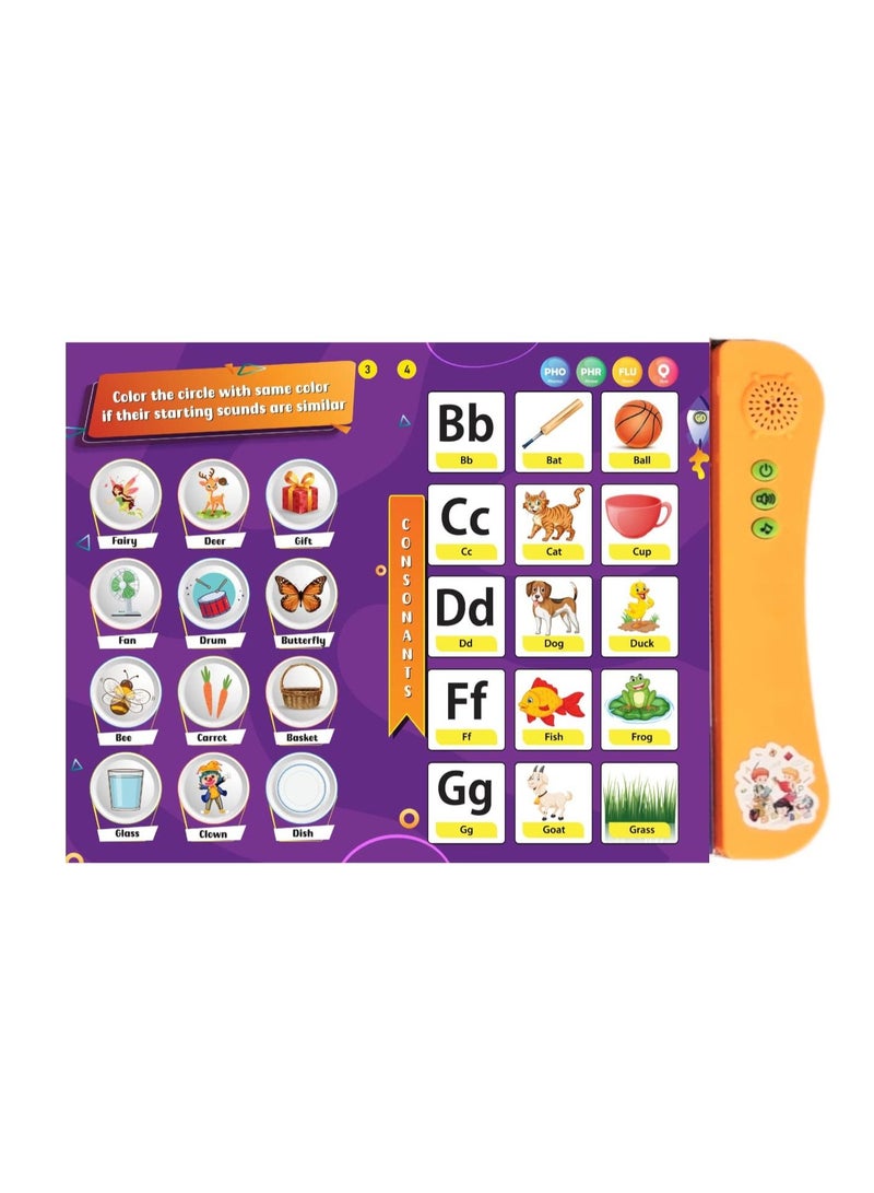 Interactive Children's Sound Books Pack of 2 Phonics & Habits Ideal Gift for 3+ Smart Activity Books