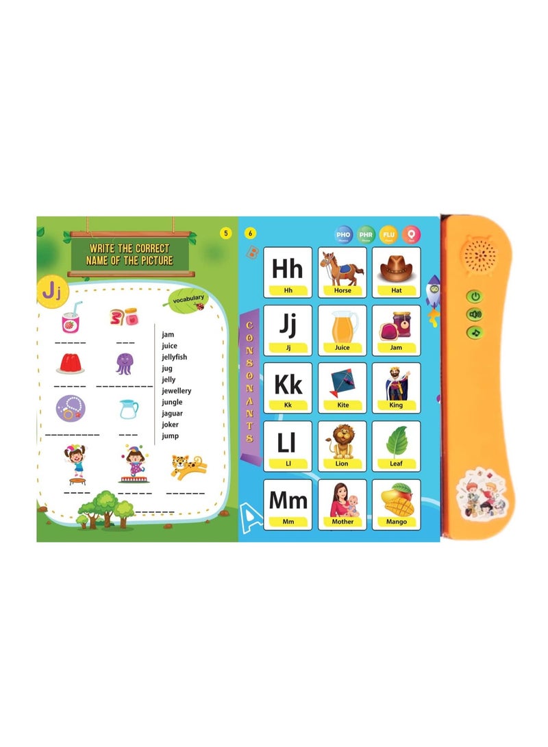 Interactive Children's Sound Books Pack of 2 Phonics & Habits Ideal Gift for 3+ Smart Activity Books