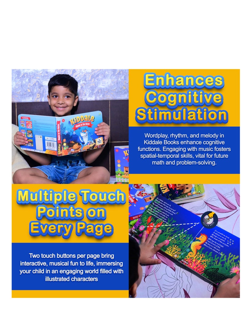 Bundle of 2 Musical Rhymes Books |16 Aquatic Animal and 8 Classical Nursery Rhymes | 28 Sounds Each | Interactive Touch and Play Sound Books | Ideal Gift for 1-3 Years | Sing-Along Collection