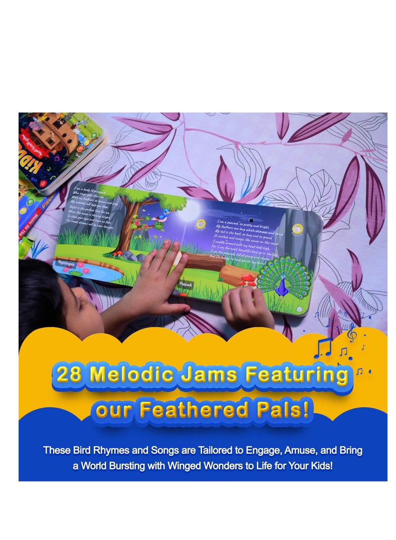 Pack of 2 Musical Rhymes Book| 8 Classical and 16 Bird Nursery Rhymes|28 Sounds each |Interactive Touch n Play Sound Book|Best Gift with Musical Learning for 1-3 Years|Sing Along Books