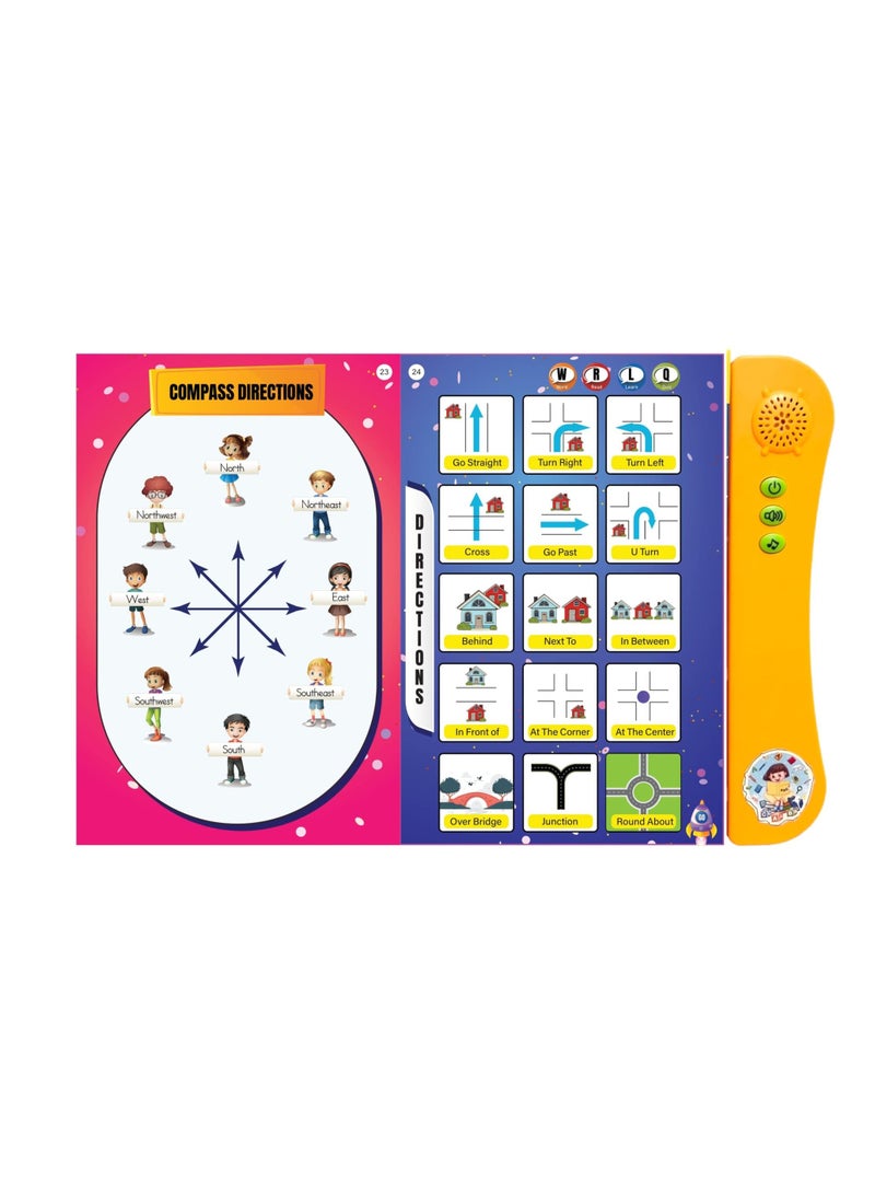 Pack of 2 Musical Interactive Children Sound Books:Phonics & English Essentials|Ideal Gift for 3+ Years Baby|E Learning Book|Smart Intelligent Activity Books|Nursery Rhymes|Talking Book