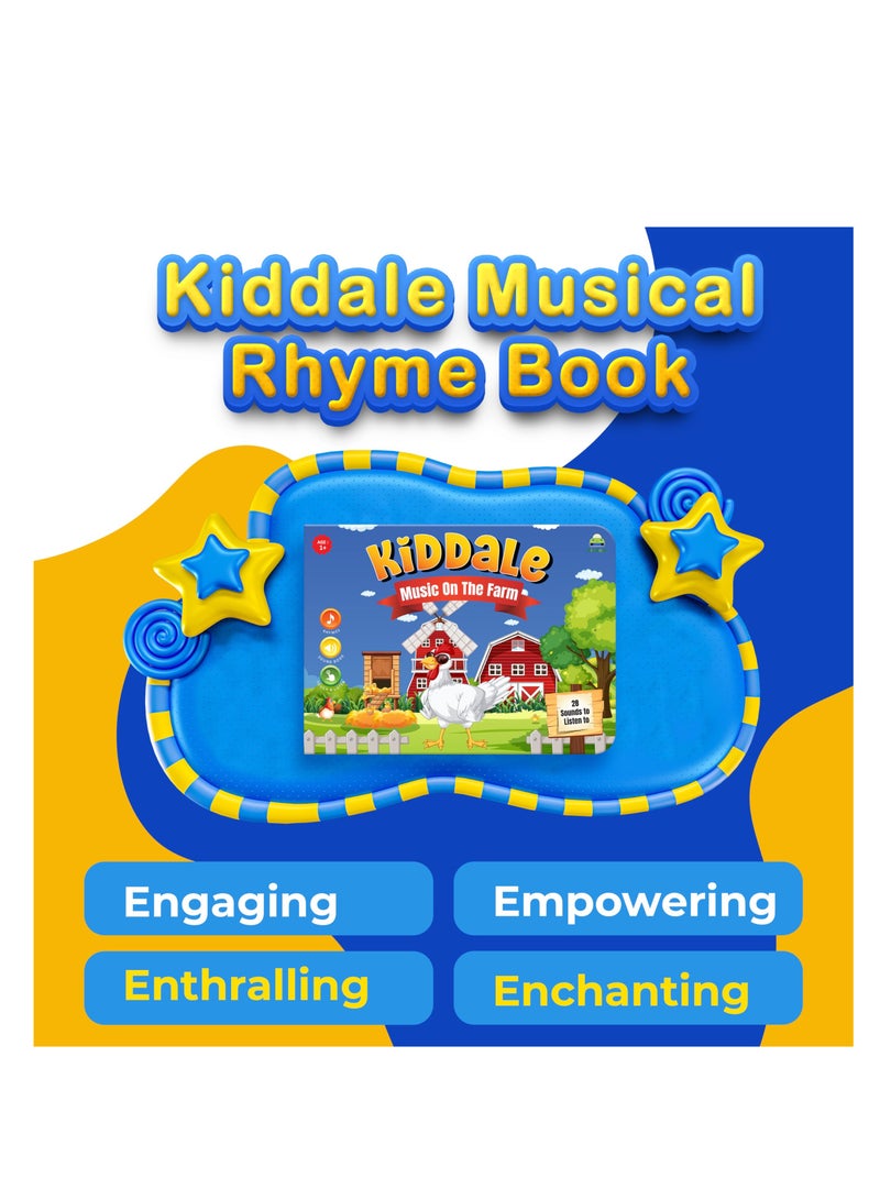 Pack of 3 Musical Rhymes Book| 8 Classical & 16 Farm & 16 Wild Animal Nursery Rhymes|28 Sounds each |Interactive Touch n Play Sound Book|Best Gift with Musical Learning for 1-3 Years|Sing Along Books