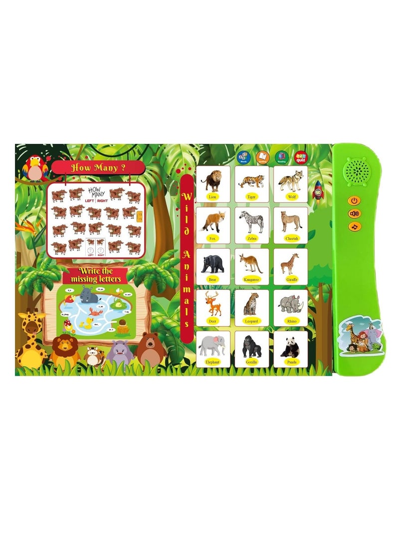 Interactive Musical Sound Books Pack of 2 ABCs 123 Learning and Trip to Zoo Ideal Gift for Kids 3+