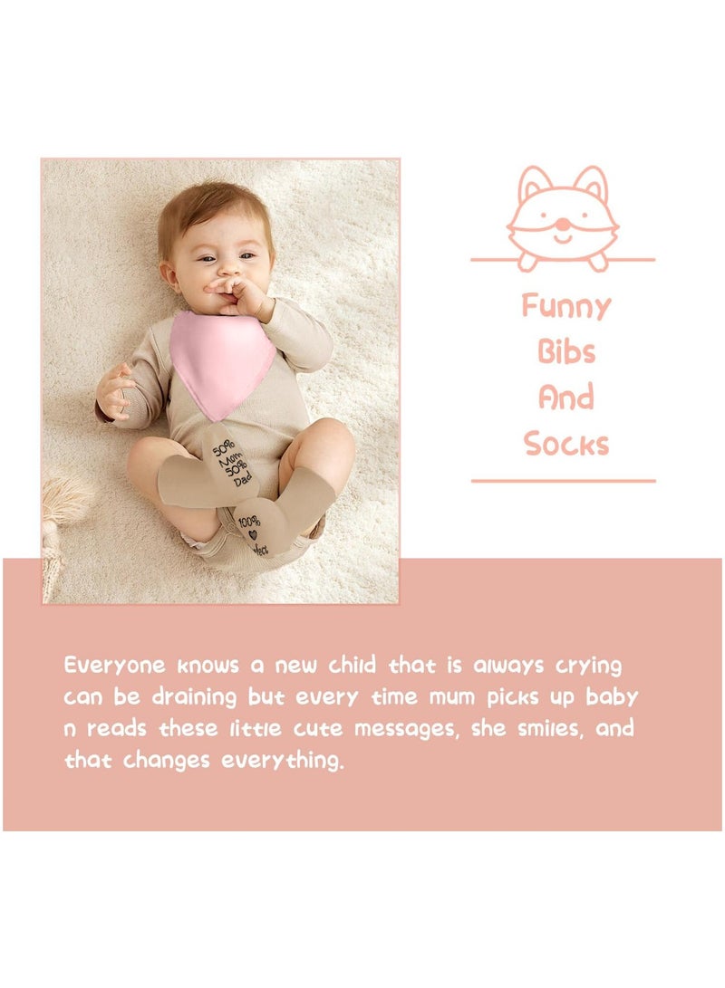 Baby Gift Basket, Newborn Gift Set with Baby Blanket Baby Rattle, Newborn Baby Gift Set, Newborn Baby Gifts, Medium Baby Gift Basket Kit for Expecting Moms(PINK)