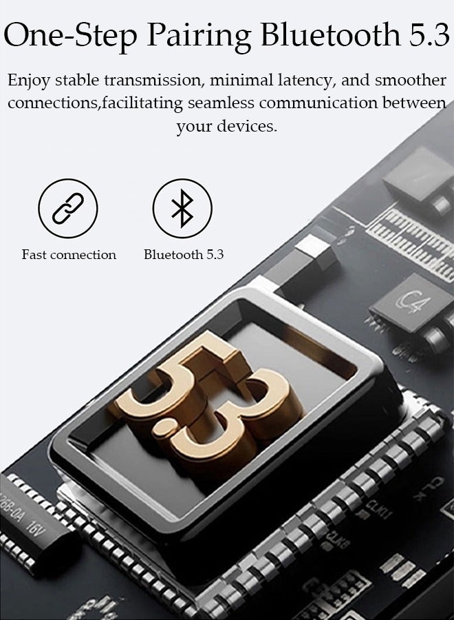 Wireless Earphones Bluetooth 5.3 in-Ear Wireless Earbuds Bluetooth Earbuds Touch Control, Charging Case With LED Power Display for Running Sport Gym