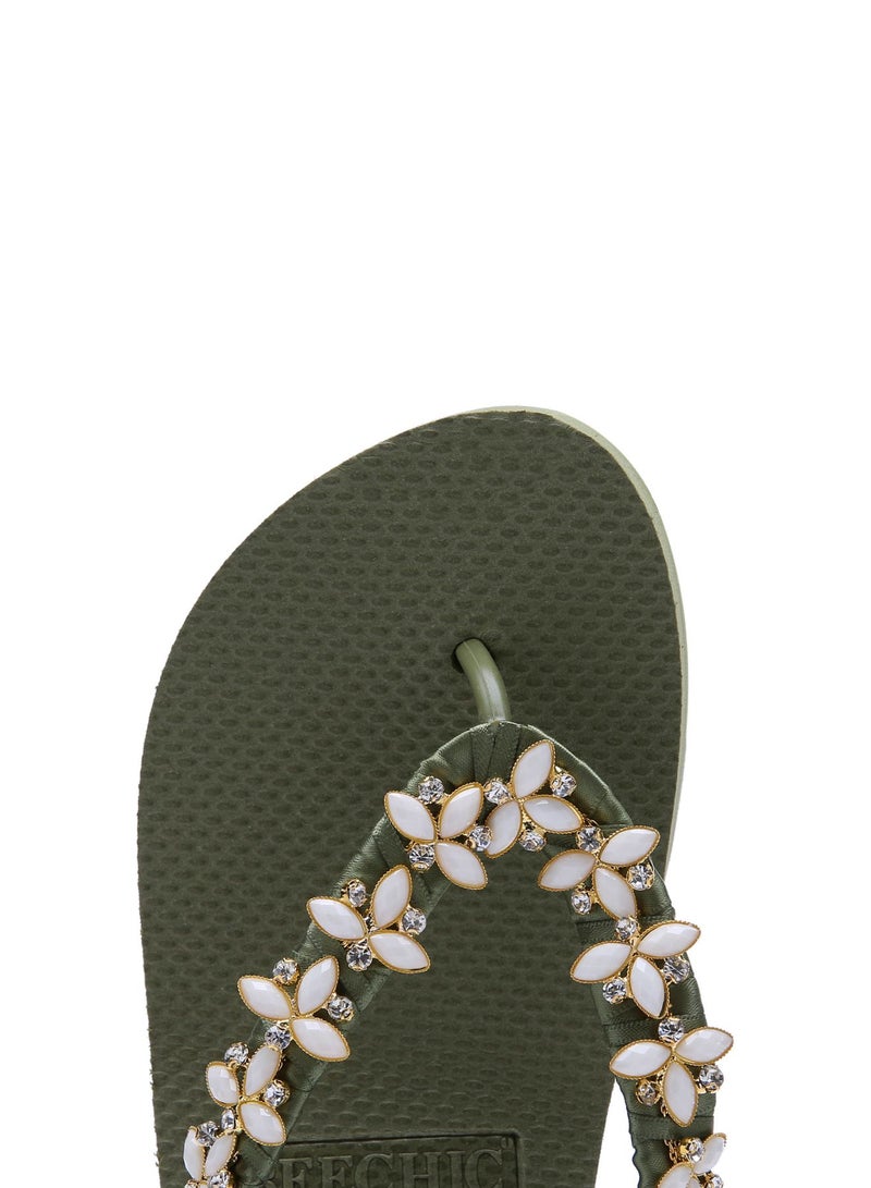 Giglio Flip Flop Green