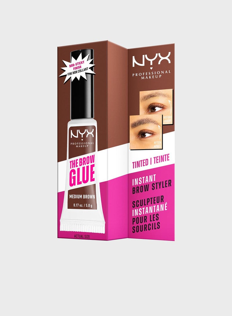 Nyx Professional Makeup | The Brow Glue Instant Brow Styler - Medium Brown