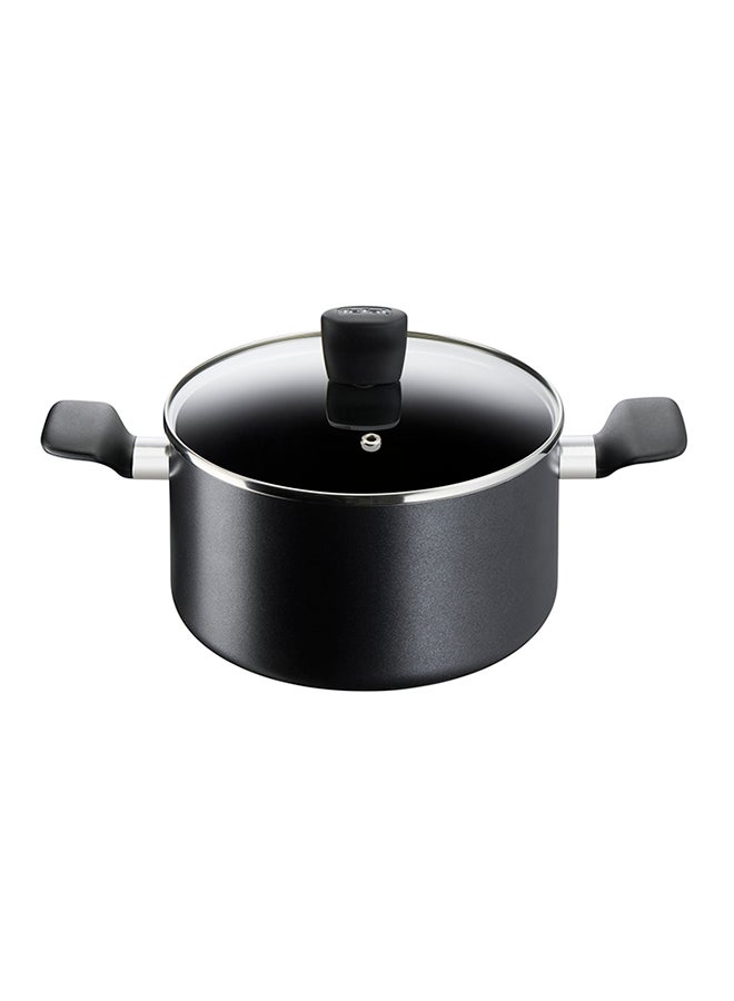 Tefal Super Cook Stewpot With Lid Nonstick Black 22 cm Black