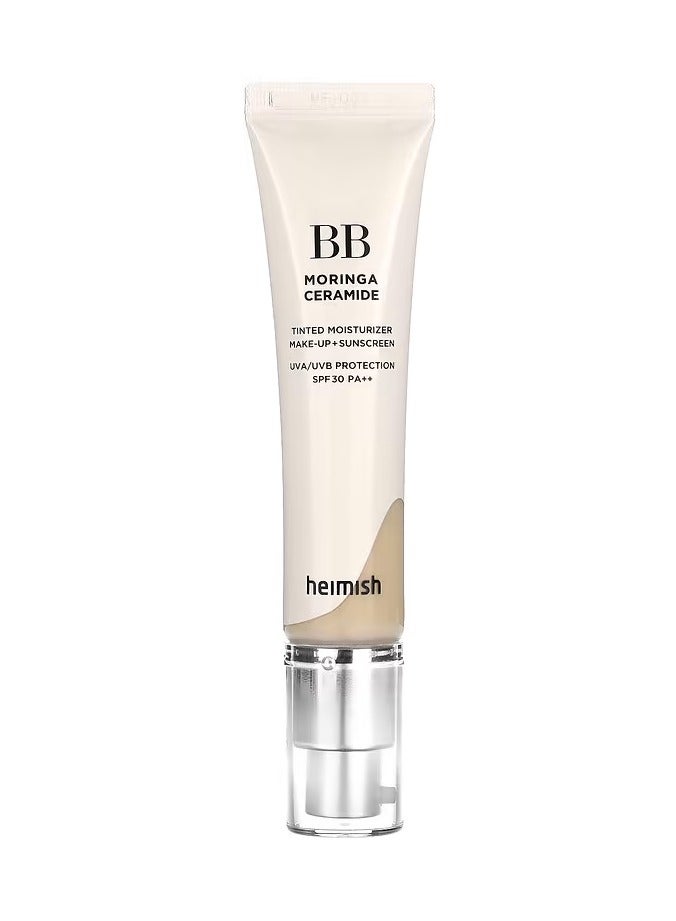 Moringa Ceramide BB Cream, Tinted Moisturizer Make-Up + Sunscreen, SPF 30 PA++, 23C Nude, 1.05 oz (30 g)