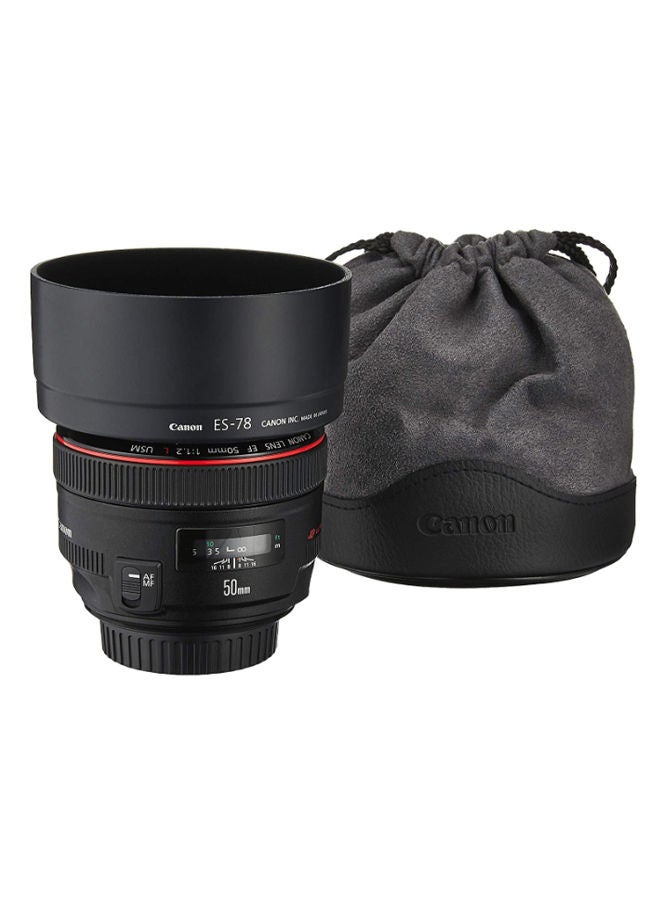 EF 50mm F/1.2L USM Standard Lens For Canon DSLR Camera Black