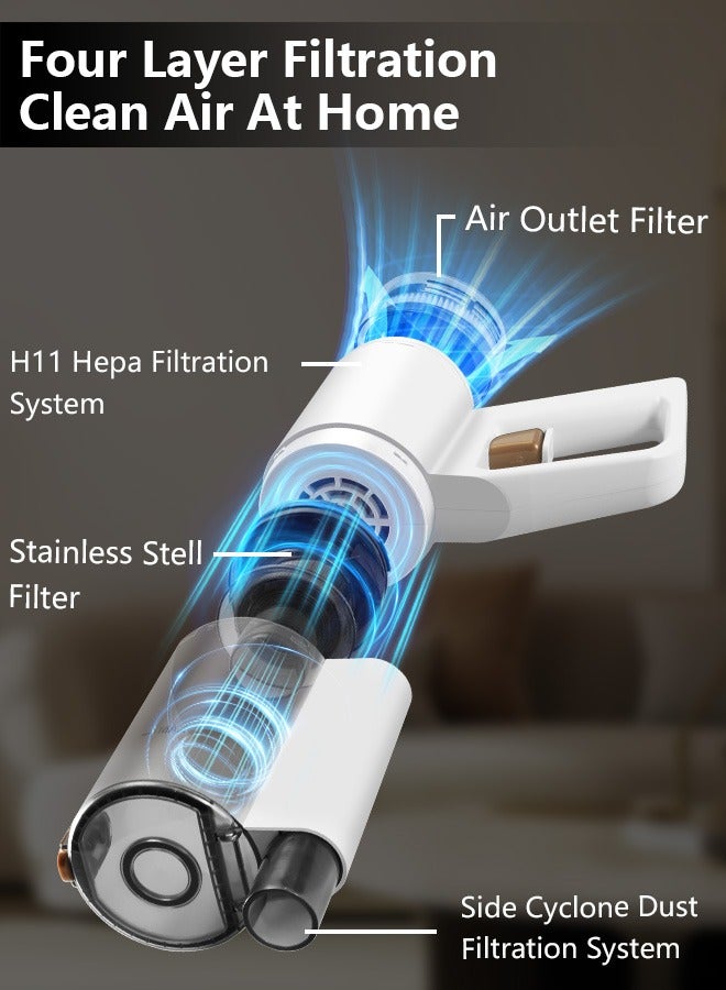 2 in 1 Wet and Dry Cord Vacuum Cleaner with Water Tank and Mop, 800W Motor Power，24000PA Suction 5M Corded Stick Vacuum Cleaner for Hard Floor/Carpet/Pet Hair（with Wall bracket hook)