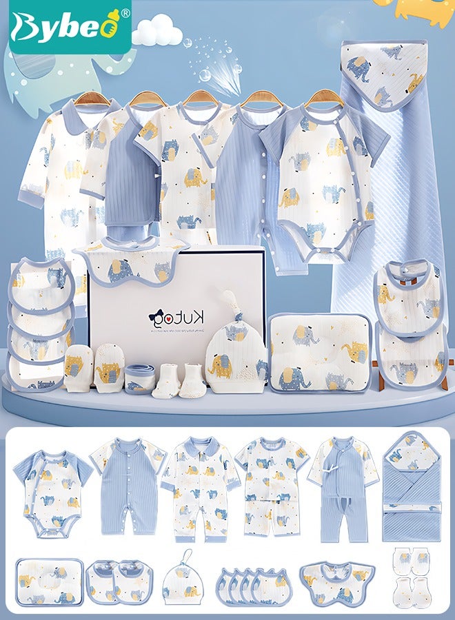 22PCS Newborn Baby Gifts Set, Newborn Layette Gift Set, Baby Clothes Accessories Set for Boys and Girls, Premium Cotton, Perfect Gift Box for Spring Summer Autumn Winter Four Seasons