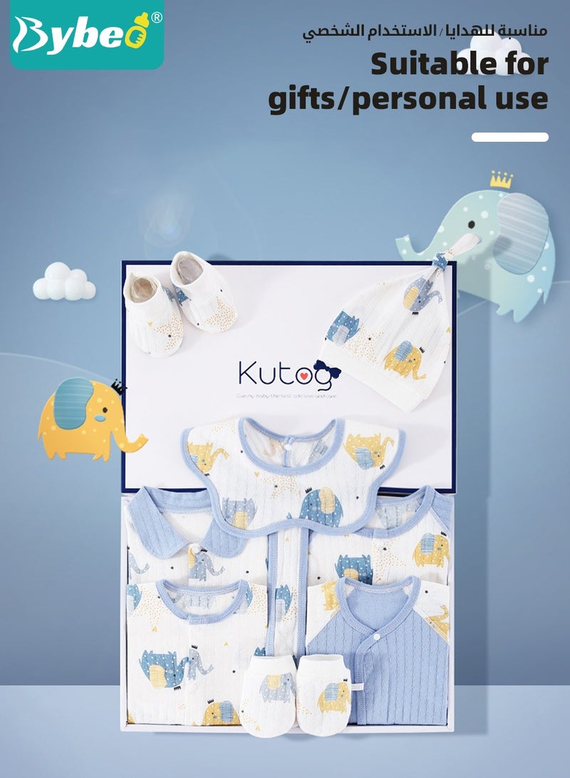 22PCS Newborn Baby Gifts Set, Newborn Layette Gift Set, Baby Clothes Accessories Set for Boys and Girls, Premium Cotton, Perfect Gift Box for Spring Summer Autumn Winter Four Seasons