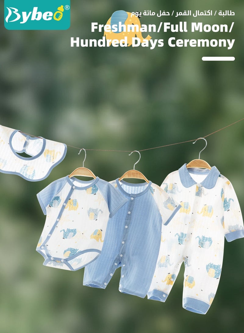 22PCS Newborn Baby Gifts Set, Newborn Layette Gift Set, Baby Clothes Accessories Set for Boys and Girls, Premium Cotton, Perfect Gift Box for Spring Summer Autumn Winter Four Seasons