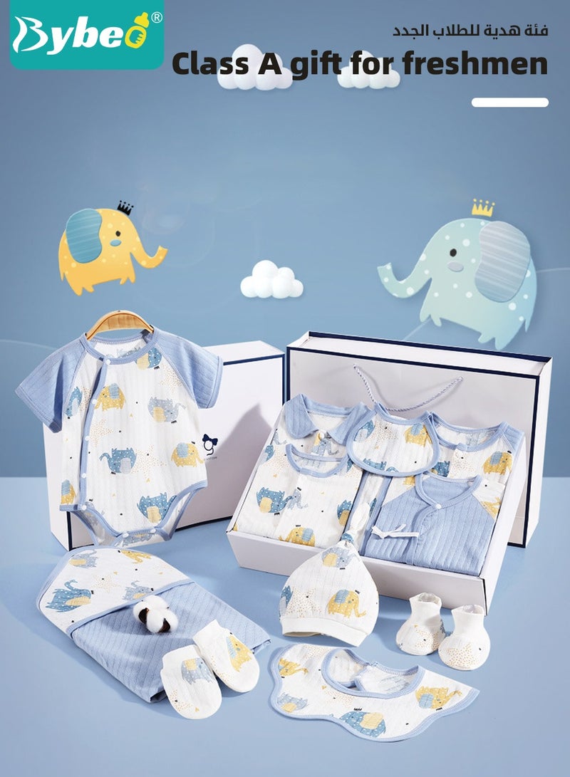 22PCS Newborn Baby Gifts Set, Newborn Layette Gift Set, Baby Clothes Accessories Set for Boys and Girls, Premium Cotton, Perfect Gift Box for Spring Summer Autumn Winter Four Seasons
