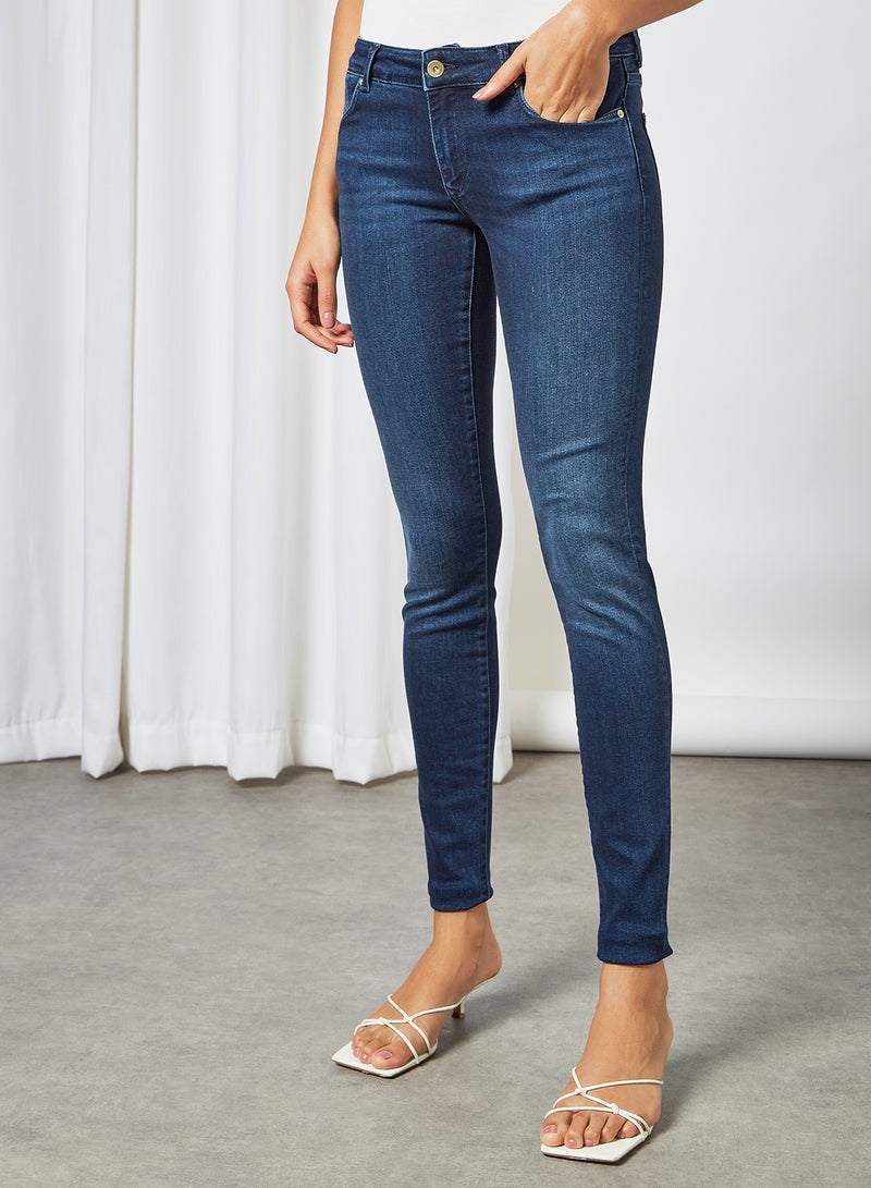 Skinny Fit Jeans Dark Blue