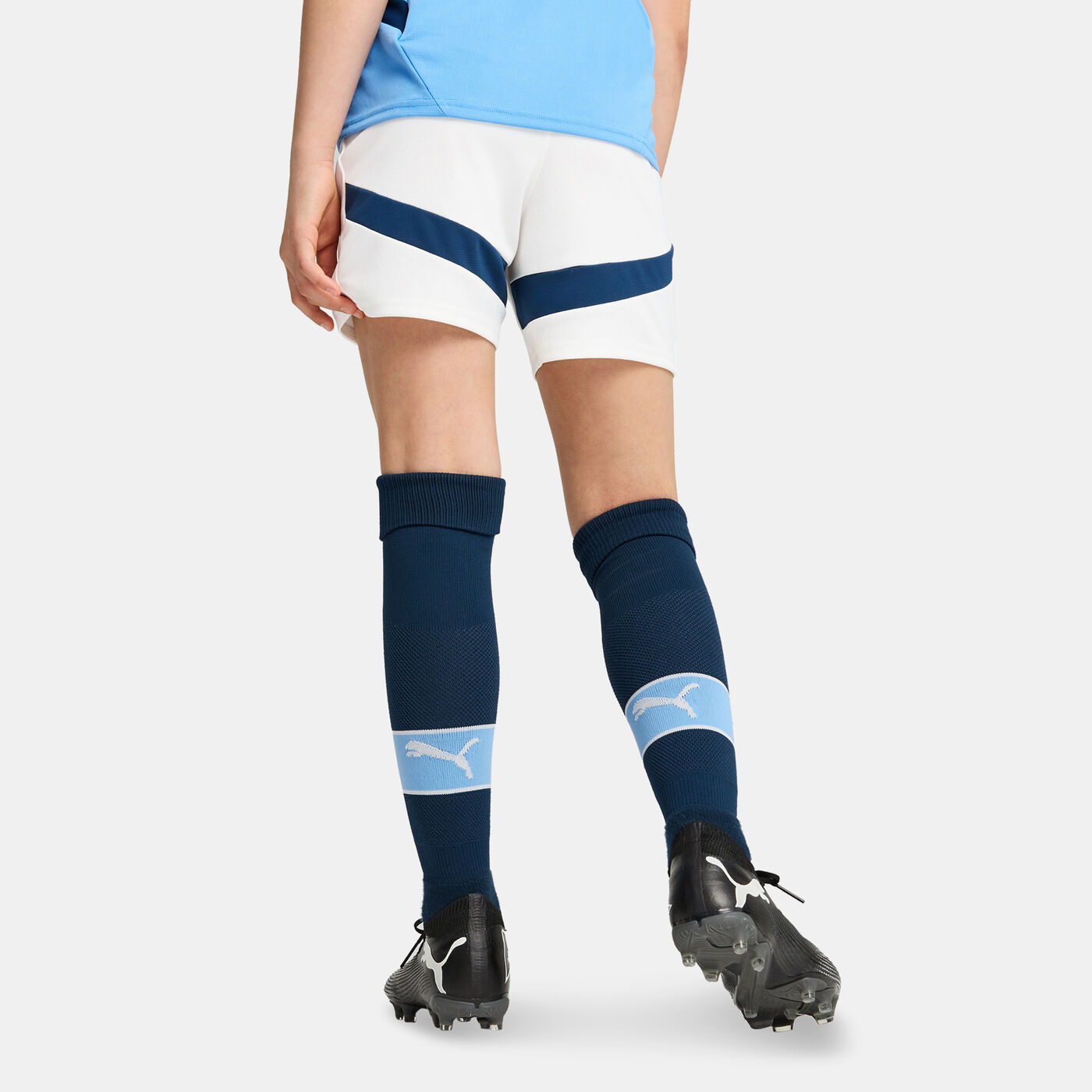 Kids' Manchester City 24/25 Home Replica Football Shorts