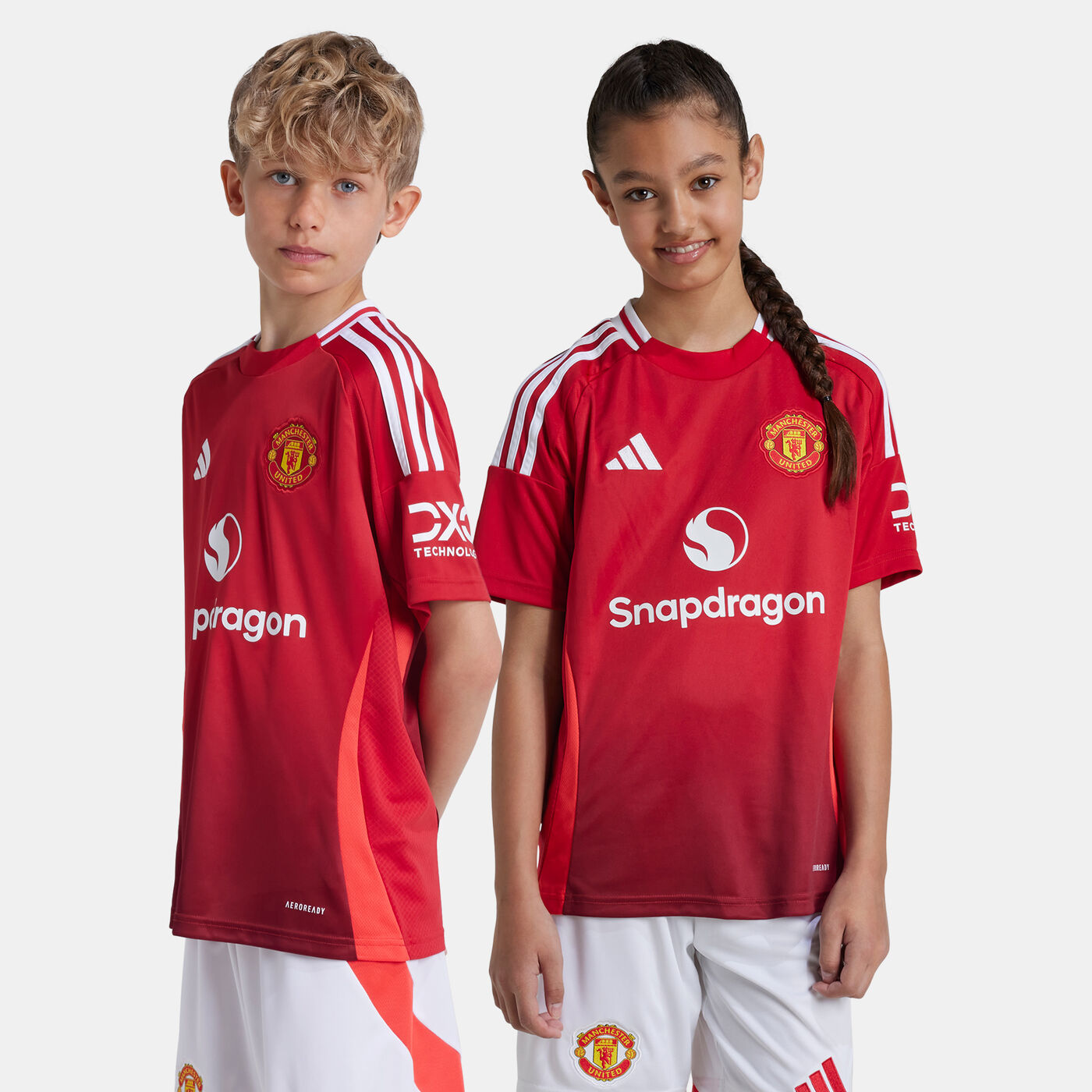 Kids' Manchester United 24/25 Home Replica Football Jersey